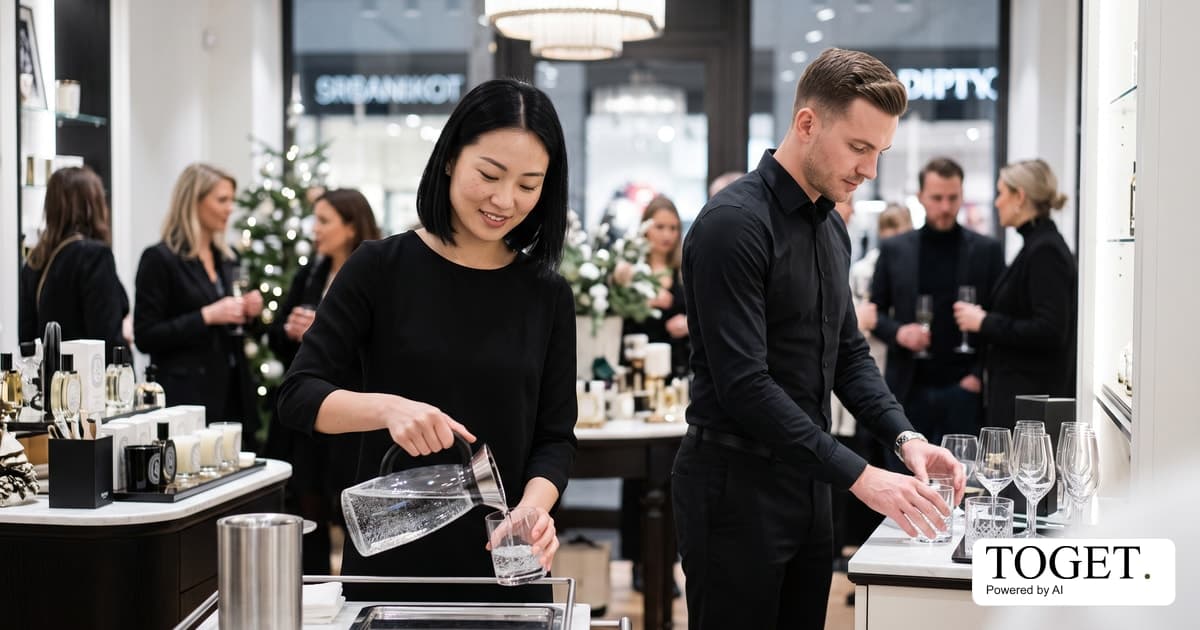 Drop-Bild für Getränkeausgabe in Luxusduft-Boutique in Berlin